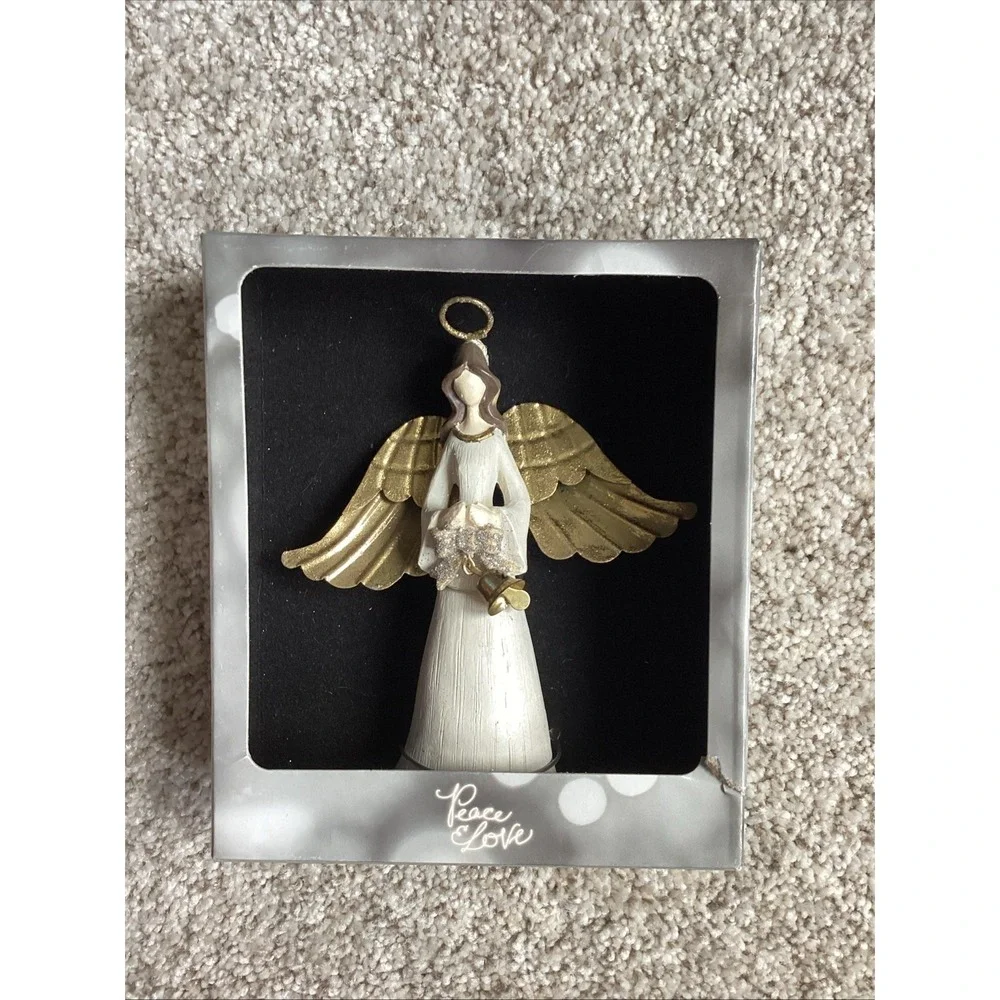 St Nicholas Square 2015 Angel Ornament Peace & Love